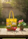 Sacred Lotus Cow Art Tote Bag