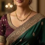 Classy American Diamond Short Necklace Set