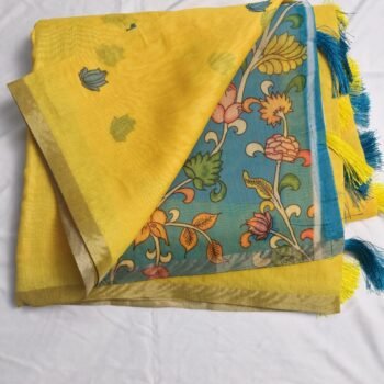 Stylish Khadi Linen Saree