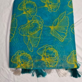 Stylish Khadi Linen Saree