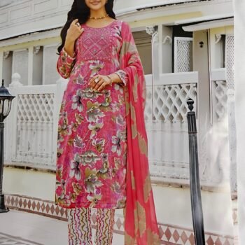 Elegant Printed Chudidhar Set