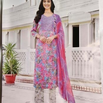 Elegant Readymade Printed Chudidhar Set