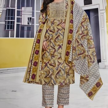 Elegant Readymade Printed Chudidhar Set