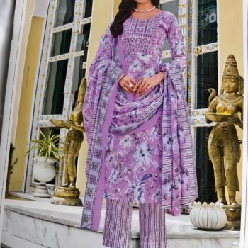 Elegant Readymade Printed Chudidhar Set