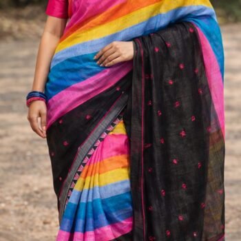 Elegant Multi-Colour Cotton Saree