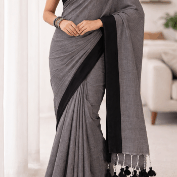 Trendy Simple Cotton Saree