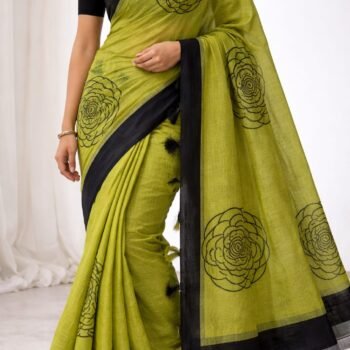 Elegant Cotton Blend Saree – Soft & Stylish