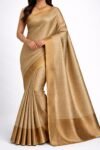 ✨ Elegant Gold Tissue Saree ✨