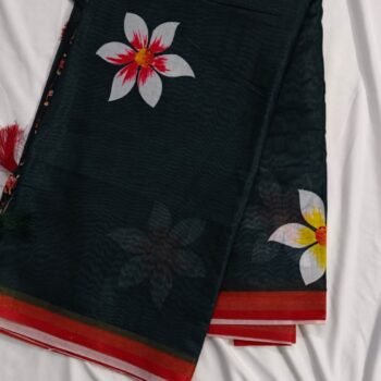 🌸 Trendy Cotton Blend Saree 🌸