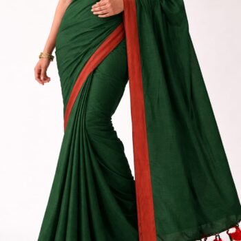 Trendy Simple Cotton Saree
