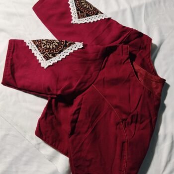 🌸 Elegant Lace Work Prince Cut Designer Blouse