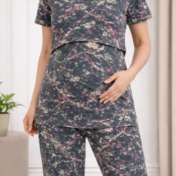 🤱✨ Feeding Pant & T-Shirt Set – Comfort for Nursing Moms