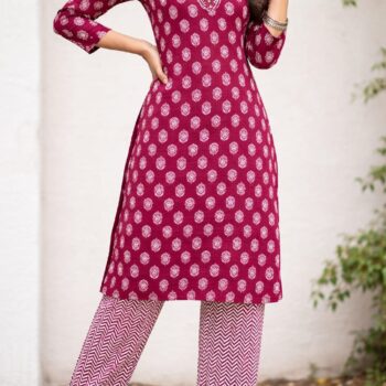 Chic & Comfortable Cotton Kurta Set